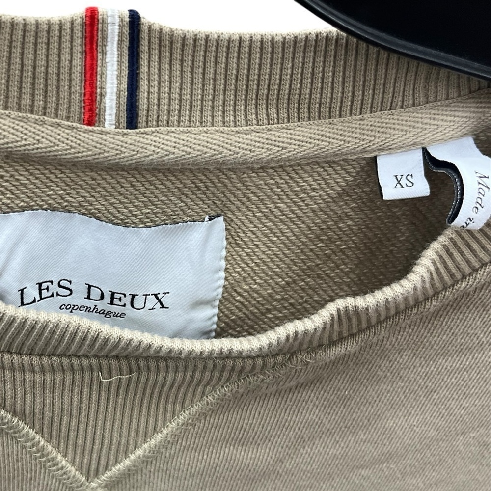 Les Deux Men's Beige round Crewneck Sweater XS Portugal - Picture 4 of 10